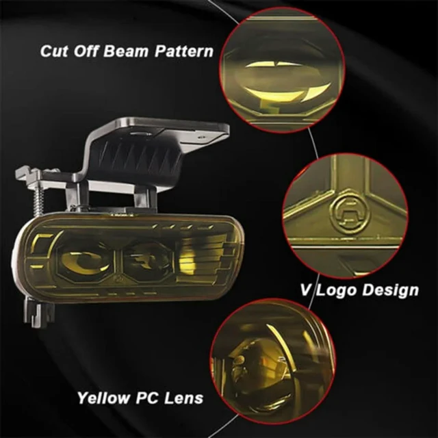 Alt view image 3 of 3 - 1 Pair High Intensity LED Front Fog Lights For Silverado 99-02 Tahoe 00-06 Retrofit Headlights