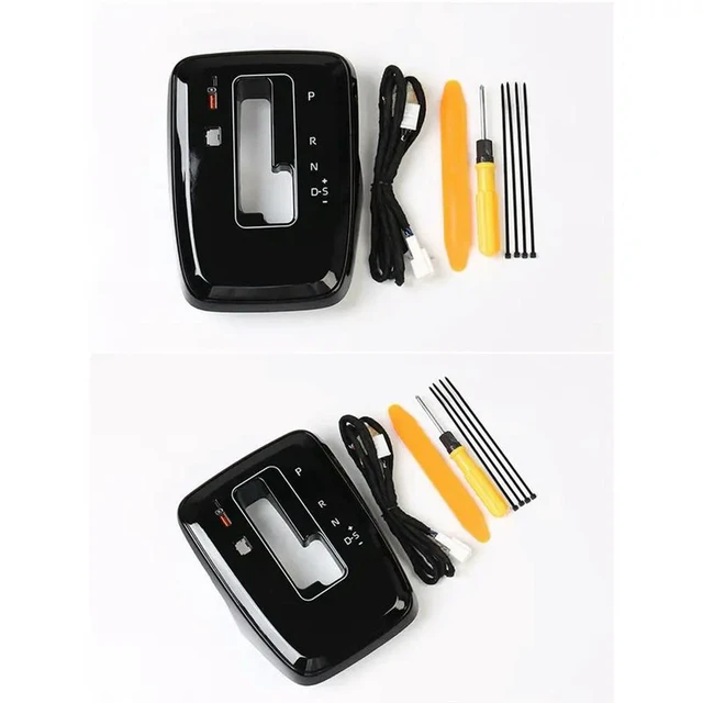 Alt view image 2 of 3 - Car Center Console Trim Panel For Toyota Hiace 300 Series Gear Shift Console With Ambient Lighting And Charging Port Parts