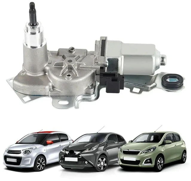 Alt view image 3 of 3 - Rear Windshield Wiper Motor For 108 Citroen, C1 & Toyota Aygo 14-21 B001099280 Windscreen Wipers & Parts