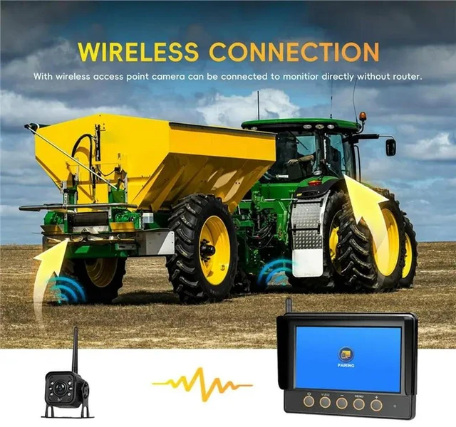 Alt view image 2 of 3 - Backup Camera System For RV Truck Trailer, 7" 720P HD Monitor With Integrated Antenna, IP68 Waterproof, IR Night Vi