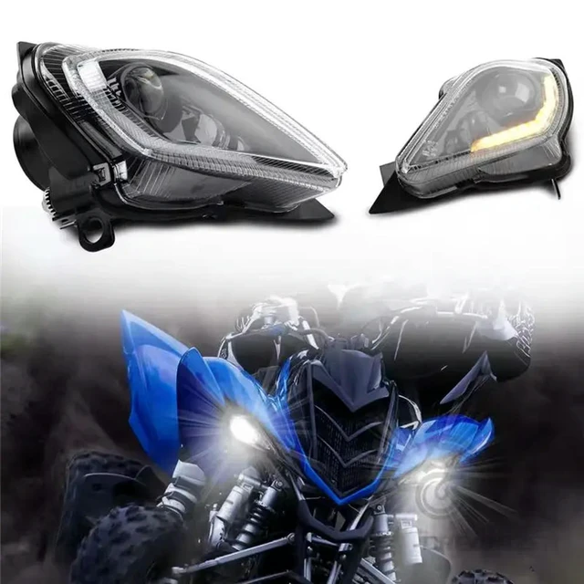 Alt view image 2 of 3 - Adjustable Headlights For Raptor 700 700R YFZ450 YFZ450R YFZ450X Wolverine 450 350 Turn Signal Light 2006-2022