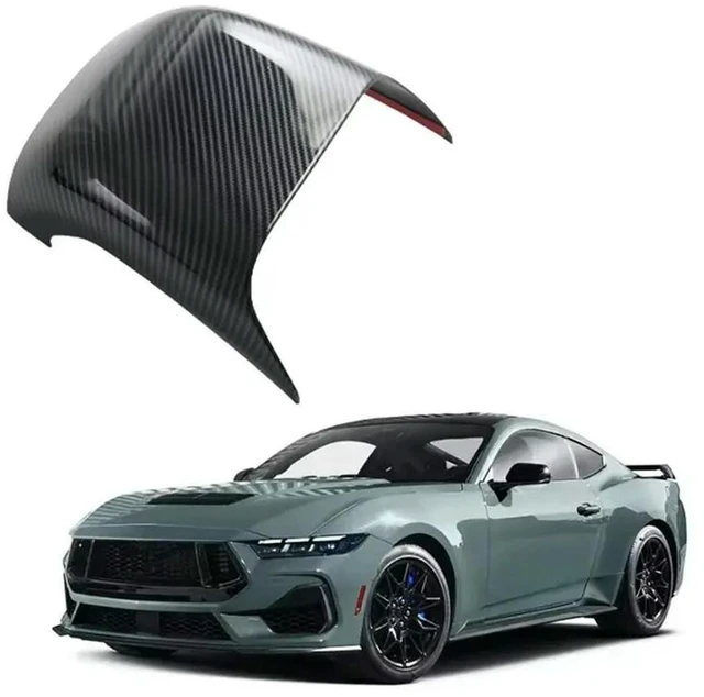 Alt view image 2 of 3 - For Ford Mustang 2024-2026 Car Rear Air Vent Outlet Cover Carbon Fiber Interior Accessory Parts