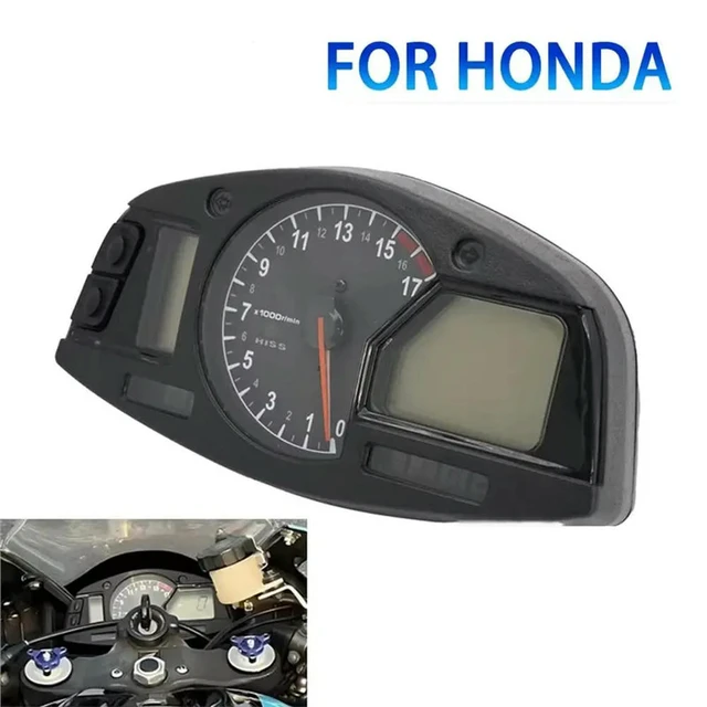 Alt view image 3 of 3 - Instrument Assembly For Honda CBR600RR F5 2007-2012 Motorcycle Speedometer Tachometer Gauges Meter Odometer W/HISS