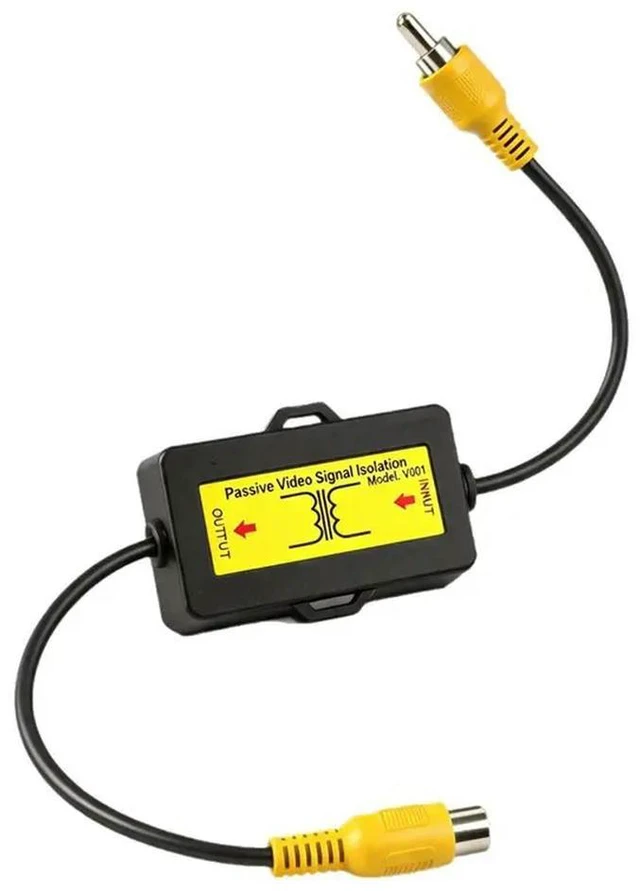Main image of RCA For Camera Passive Video Signal Isolation Filter For Car Snowflake Removal