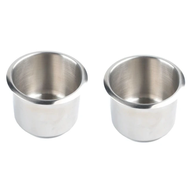 Alt view image 2 of 6 - 2PCS Marine Boat Yacht RV Recessed Cup Drink Can Holder Stainless Steel Drop-In Cup Holder