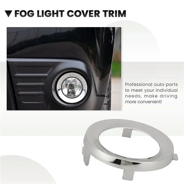 Alt view image 2 of 6 - 1Pcs Front Chrome Fog Light Lamp Cover Cap Trim Ring 57731SC000 57731 SC000 For Subaru Forester 2009 -2013