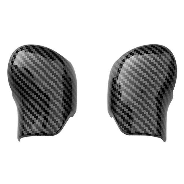 Alt view image 2 of 6 - Carbon Fiber Interior Gear Shift Knob Cover Trim Handle Sleeve Buttons Cover Sticker for Skoda Octavia A7 Superb Fabia