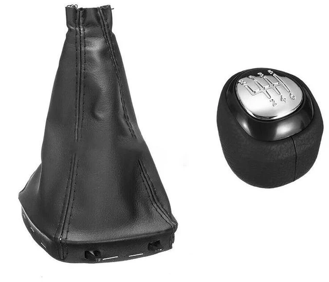 Alt view image 2 of 6 - Gear Shift Knob Leather Lever Shifter For SAAB 93 9-3 SS 2003-2012 Car Styling