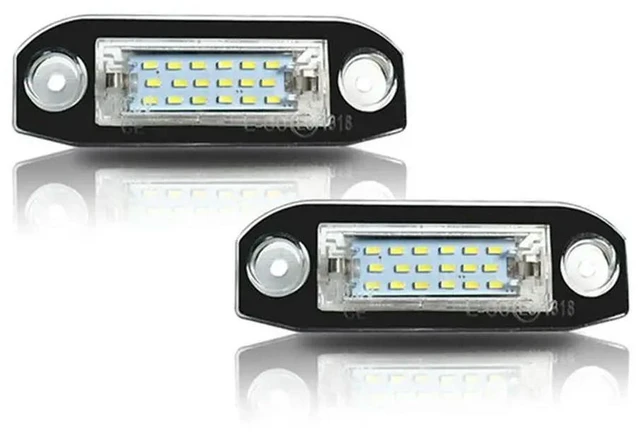 Main image of 2Pcs White LED Light Error Free Number License Plate Lights For Volvo S80 XC90 S40 XC60 S60 C70 V50 XC70 V70