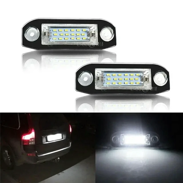 Alt view image 2 of 6 - 2Pcs White LED Light Error Free Number License Plate Lights For Volvo S80 XC90 S40 XC60 S60 C70 V50 XC70 V70