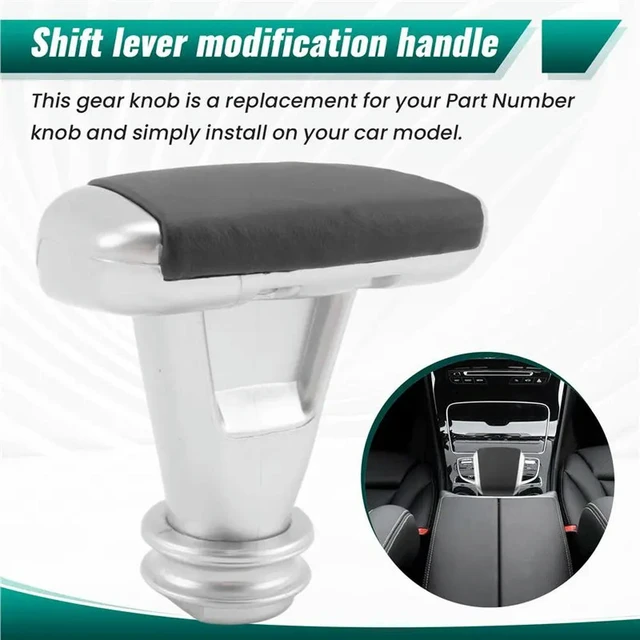 Alt view image 3 of 6 - Car Gear Shift Knob Handle Stick For Mercedes For Benz C E Clk Cls Slk W204 W203 W211 W212 W209 R171 R172