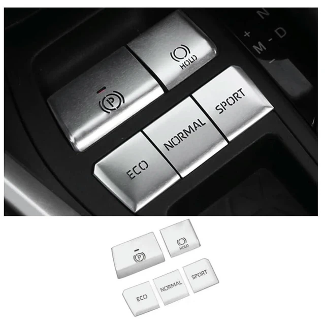 Alt view image 4 of 6 - Highly Recommended.Central Control Gear Button Cover for Toyota RAV4 2019-2021, Silver