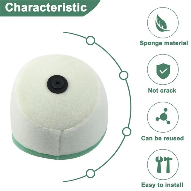 Alt view image 6 of 6 - Motorcycle Dual Foam Layer Sponge Air Cleaner Filter For YZ125 YZ250 WR250F YZ250F WR 400 250F 400F 426F