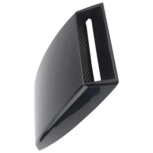Alt view image 4 of 6 - Universal Car Auto Black Decorative Air Flow Intake Scoop Bonnet Vent Cover Hood