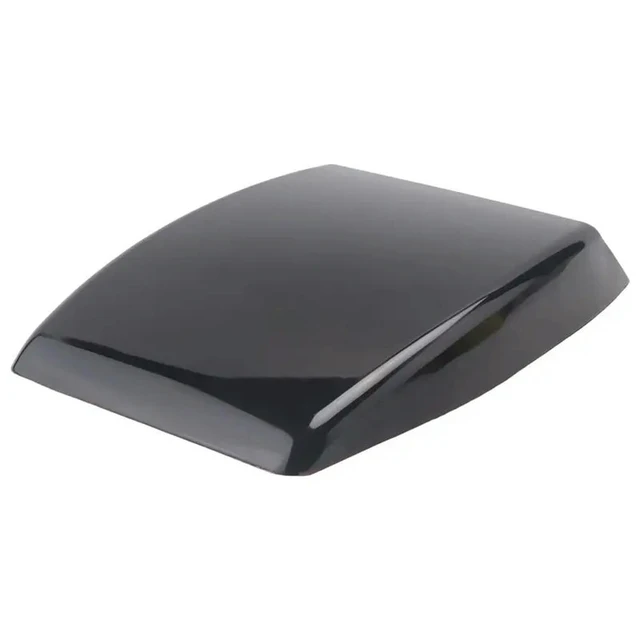 Alt view image 6 of 6 - Universal Car Auto Black Decorative Air Flow Intake Scoop Bonnet Vent Cover Hood