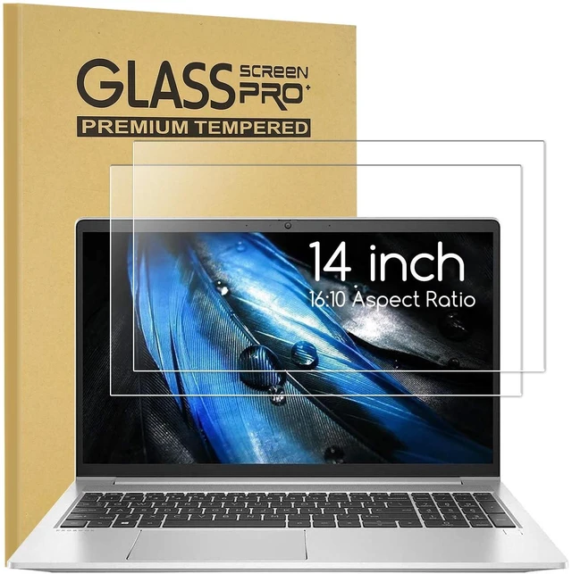Main image of 2 Pack 14 Inch Tempered Glass Laptop Screen Protector Compatible with All Other 14" Laptops Portable Monitor with 16:10 Aspect Ratio, (11.9 x 7.4 in, W x H) - Ultra Clear 9H, 14 Tempered Glass Shield