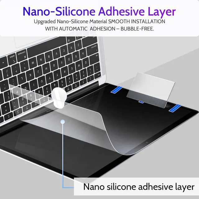 Alt view image 5 of 5 - IPROKKO 2 Pack 16-Inch 16:10 Blue Light Filter Laptop Screen Protector