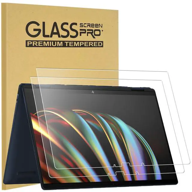 Main image of 2-Pack Tempered Glass Screen Protector for 2025 New HP OmniBook 5 Flip 2-in-1 14" (fp-0000) & 2024 HP Envy x360 14" 2-in-1 (14-FA / 14-FC) Touchscreen Laptops, Ultra Clear, 9H Hardness, Anti Scratch