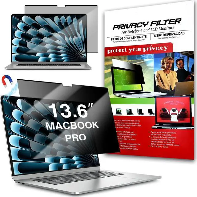 Main image of avakot Magnetic Removable Privacy Screen for MacBook Air 13/13.6 Inch M2-M4
