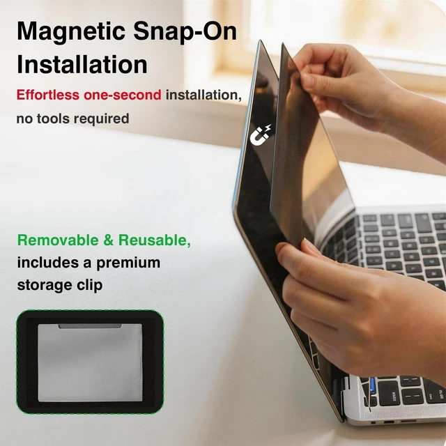 Alt view image 3 of 5 - avakot Magnetic Removable Privacy Screen For MacBook Pro 14 Inch M1-M5