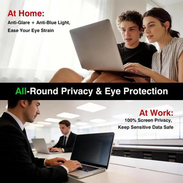 Alt view image 5 of 5 - avakot Magnetic Removable Privacy Screen For MacBook Pro 14 Inch M1-M5