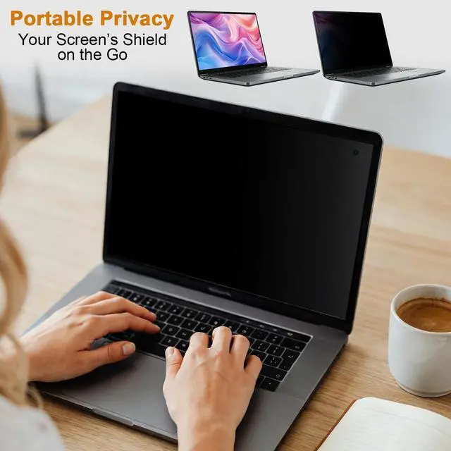 Alt view image 4 of 5 - BSPROTE Laptop Privacy Screen 14 Inch 16:9 Display