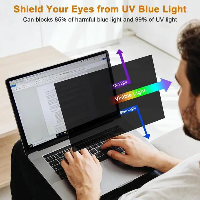 Alt view image 5 of 5 - BSPROTE Laptop Privacy Screen 14 Inch 16:9 Display