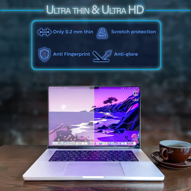 Alt view image 3 of 5 - EZ-Pro Screen Protector Magnetic Blue Light Screen Protector Compatible with MacBook Pro 13 inch (Released in 2016-2023), Anti Blue Light, Anti-Glare and Anti Fingerprint