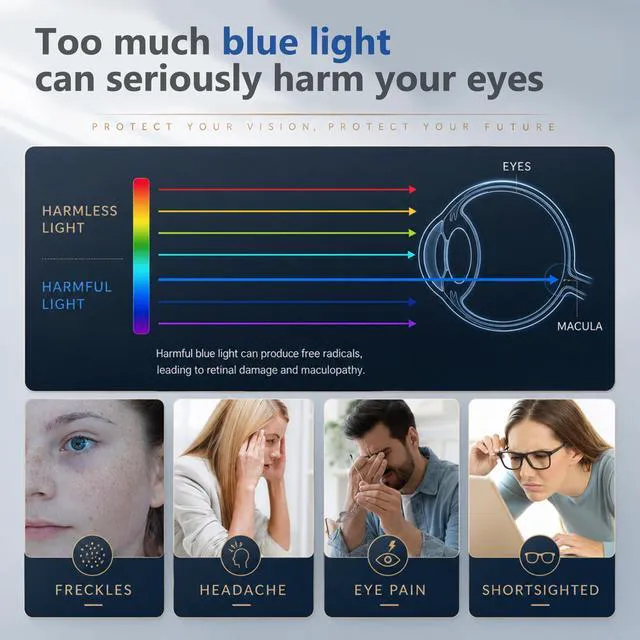 Alt view image 4 of 5 - YongMai 2 Pack 17 Inch 16:10 Anti Blue Light Laptop Screen Protector