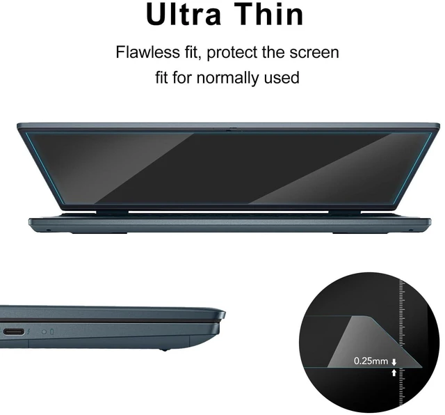 Alt view image 5 of 5 - 17.3-inch 16:9 Universal Laptop Screen Protector with Tempered Glass