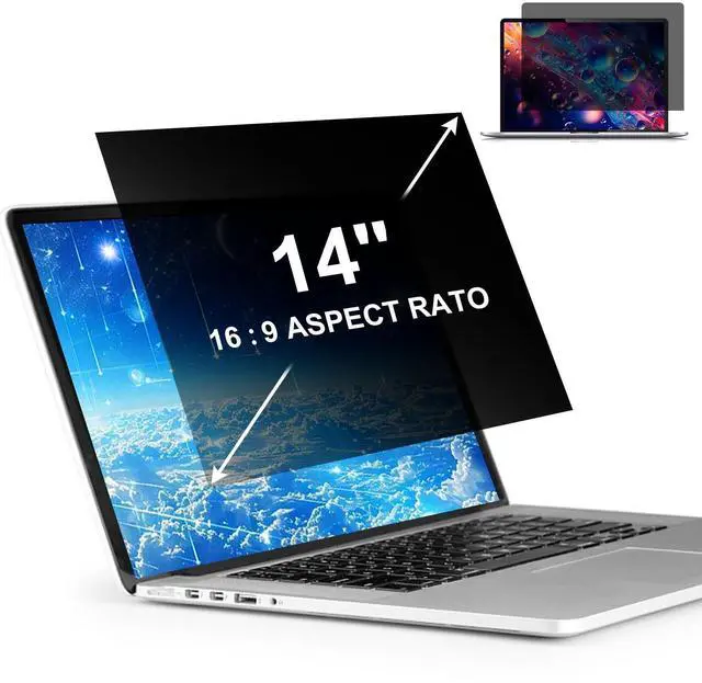 Main image of LILIONGTH 14 inch 16:9 Laptop Privacy Screen Protector, Privacy Filter Screen Protector for 14" Laptops, Anti Peek and Glare Privacy Screen Protector for Lenovo, HP, Dell, ASUS