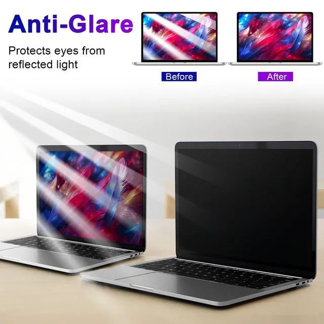 Alt view image 4 of 5 - LILIONGTH 14 inch 16:9 Laptop Privacy Screen Protector, Privacy Filter Screen Protector for 14" Laptops, Anti Peek and Glare Privacy Screen Protector for Lenovo, HP, Dell, ASUS