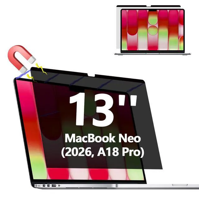 Main image of Magnetic Privacy Screen Protector for MacBook Neo 13 Inch (2026, A18 Pro)