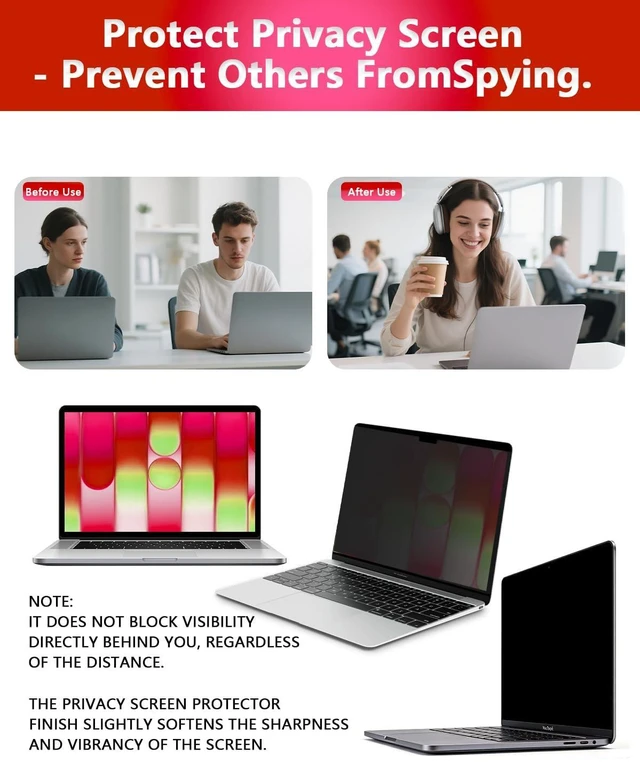 Alt view image 2 of 5 - Magnetic Privacy Screen Protector for MacBook Neo 13 Inch (2026, A18 Pro)