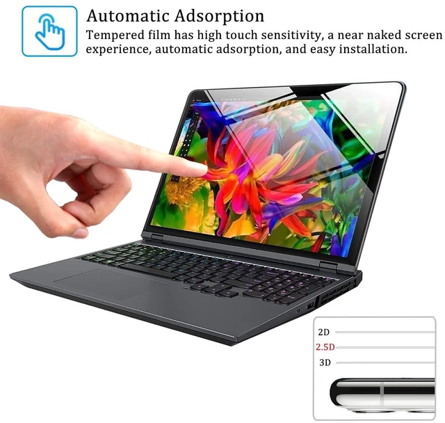 Alt view image 4 of 5 - i-Tensodo 2 Pack Tempered Glass Screen Protector for Dell 16 inch Laptop, for Dell Pro Max 16, Dell Pro 16 Plus, Dell 16 Plus, Dell Inspiron/Precision/Latitude/Vostro/G16 16 Inch Laptop