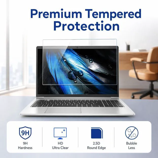 Alt view image 3 of 5 - KEANBOLL 2 Pack Tempered Glass Screen Protector for 2026 New 16-Inch Samsung Galaxy Book6 Ultra NP960UJHGalaxy Book6 Pro NP960XJG 16-Inch Laptops, Ultra Clear, Anti Scratch, Bubble Free