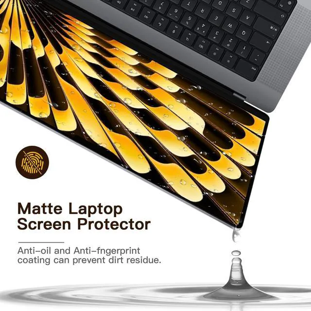 Alt view image 5 of 5 - 2 Pack Anti Blue Light Screen Protector Compatible with MacBook Air 15 Inch(2023-2026, M2/M3/M4/M5), Eye Protection Matte Anti Glare Screen Protector for 15.3In Mac Air