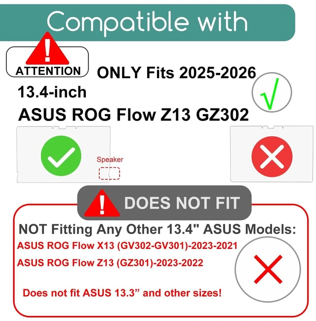 Alt view image 2 of 5 - KEANBOLL 2 PacK Tempered Glass Screen Protector Designed for 2026-2025 ASUS ROG Flow Z13 GZ302 13.4-Inch Gaming Laptop, Anti-Scratch, HD Clear, Bubble-Free