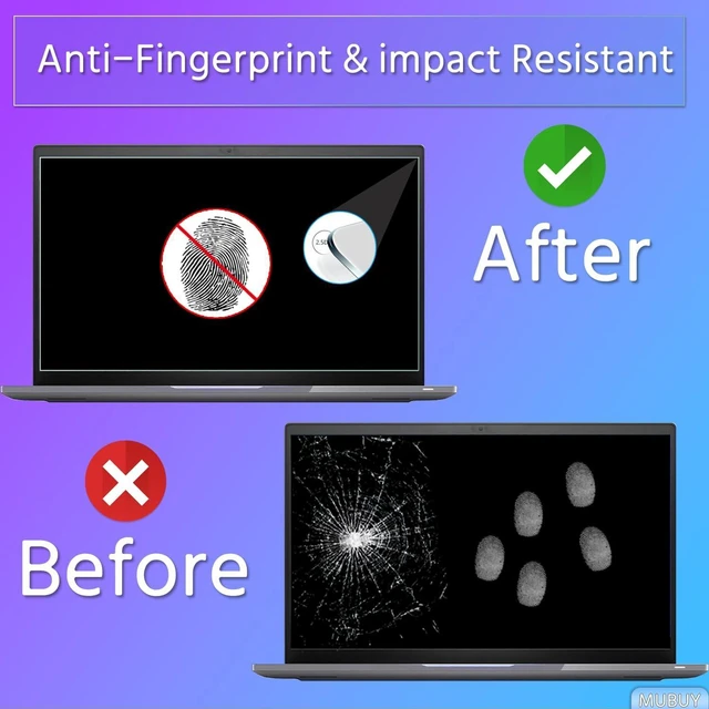 Alt view image 5 of 5 - MUBUY-GOL 2-Pack Tempered Glass Screen Protector for 2026 2025 New ASUS ROG Zephyrus G14 GU405 GA403 14" AI Gaming Laptop 9H Hardness Anti-Scratch, Ultra HD Clear Bubble-Free