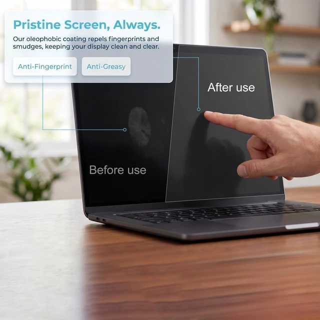 Alt view image 5 of 5 - KEANBOLL (2 Pack Anti Blue Light Screen Protector for 2026 New Lenovo Yoga Pro 9i Aura Edition 16-Inch Laptop (16IPH11 / 83SF), Blue Light Blocking Anti Glare and Anti Fingerprint (Matte) Shield