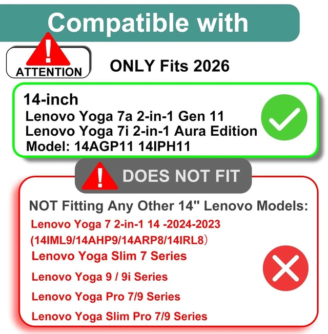 Alt view image 2 of 5 - KEANBOLL 2-Pack Tempered Glass Screen Protector for 2026 New Lenovo Yoga 7a 2-in-1 14" & Yoga 7i 2-in-1 Aura Edition 14-Inch (14AGP11 / 14IPH11) Touchscreen Laptop Anti-Scratch, Bubble Free