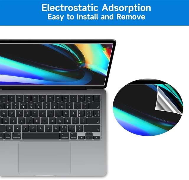 Alt view image 4 of 5 - 2-Pack Anti Glare Screen Protector Compatible with MacBook Pro 16 Inch 2019 Released with Touch ID & Touch Bar (A2141) - Anti-Glare/Anti Fingerprint Matte Laptop Screen Protector Guard