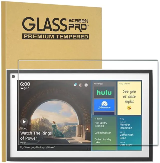 Main image of KEANBOLL Tempered Glass Screen Protector for Echo Show 15 and Digital Calendar 15.6 inch, Ultra Clear - 9H Hardness - Scratch Resistant