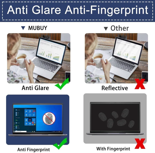 Alt view image 4 of 5 - MUBUY-GOL 2 Pack Screen Protector for 2025 New Lenovo Yoga 7 16" 2-in-1 (16ILL10/16AKP10) Touchscreen Laptop 16-inch Laptop Anti-Blue Light Anti-Glare Anti-UV Filter