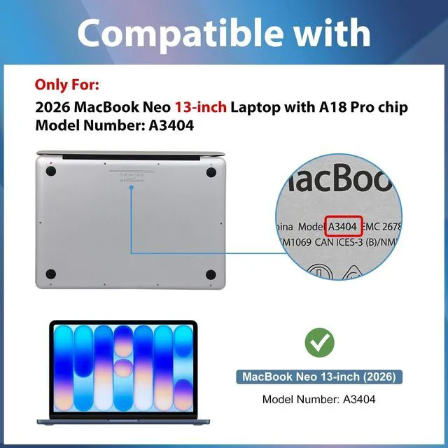 Alt view image 2 of 5 - ProCase 2 Pack Screen Protector for 2026 MacBook Neo (13-Inch)