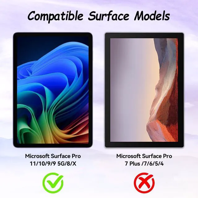 Alt view image 5 of 5 - IPROKKO Blue Light Screen Protector for 13" Surface Pro 11/10/9/8/X/12th