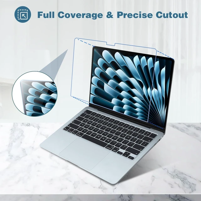 Alt view image 3 of 5 - ProCase 2 Pack Screen Protector for 13.6&13" MacBook Air 2026-2022