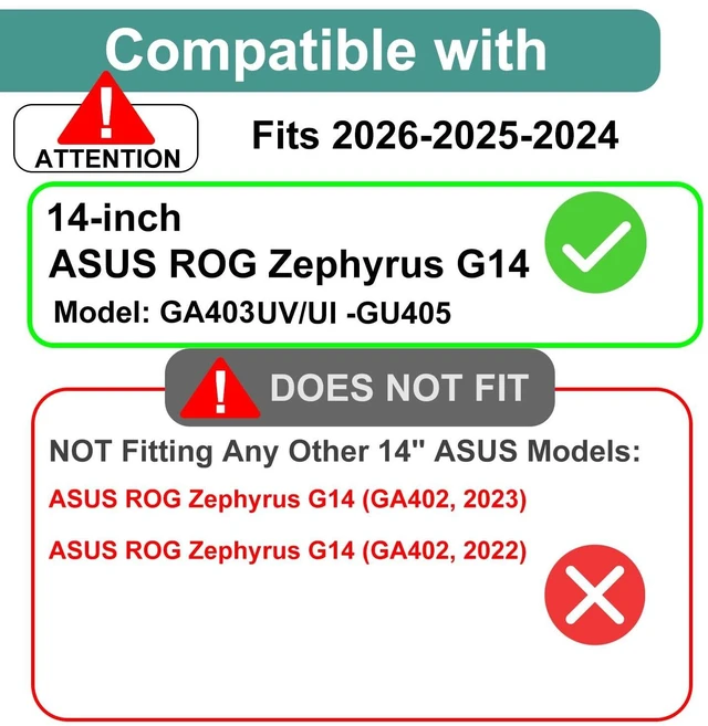 Alt view image 2 of 5 - KEANBOLL 2 Pack Tempered Glass Screen Protector for ASUS ROG Zephyrus G14 GU405 GA403 14" AI Gaming Laptop, 9H Hardness, Ultra Clear, Anti Scratch (Fits model 2024-2025-2026 only !)