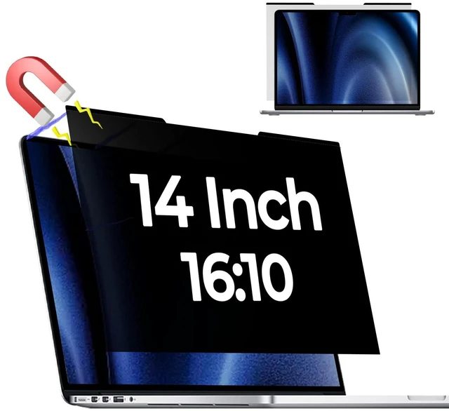 Main image of Halloive Magnetic Laptop Privacy Screen for 14 Inch 16:10 Aspect Ratio