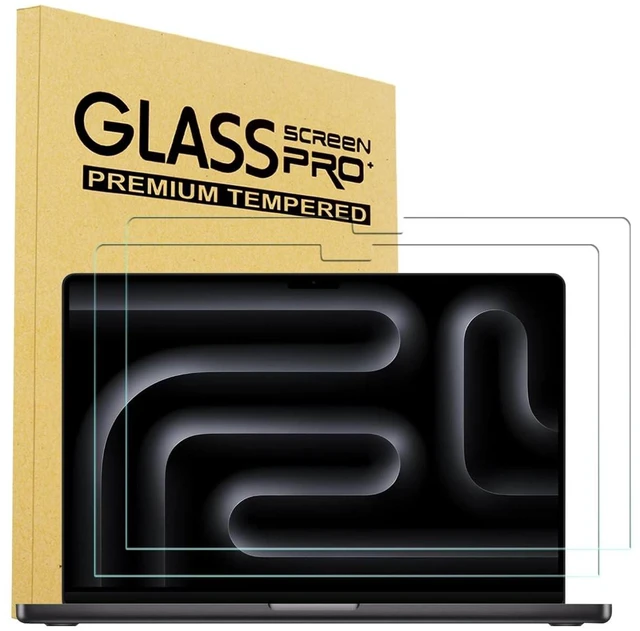 Main image of i-Tensodo 2 Pack Tempered Glass Screen Protector for MacBook Pro 14 inch (2021-2026, M1, M2, M3, M4,M5-Model A2442 A2779 A2918 A2992 A3112 A3401 A3434 A3426 A3427) Laptop, 9H Hardness